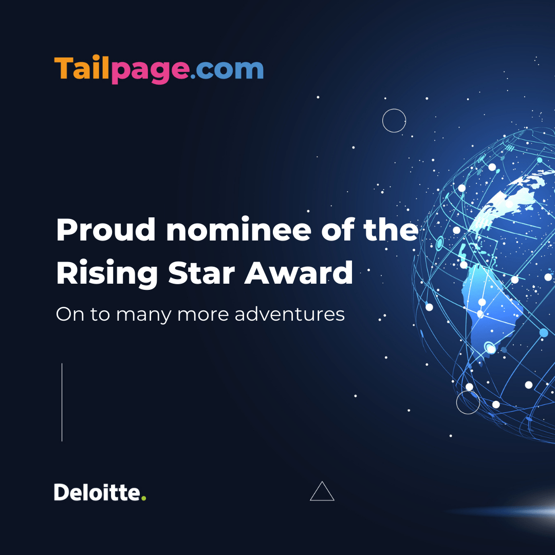 Tailpage is a finalist for the Rising Star award in 2021