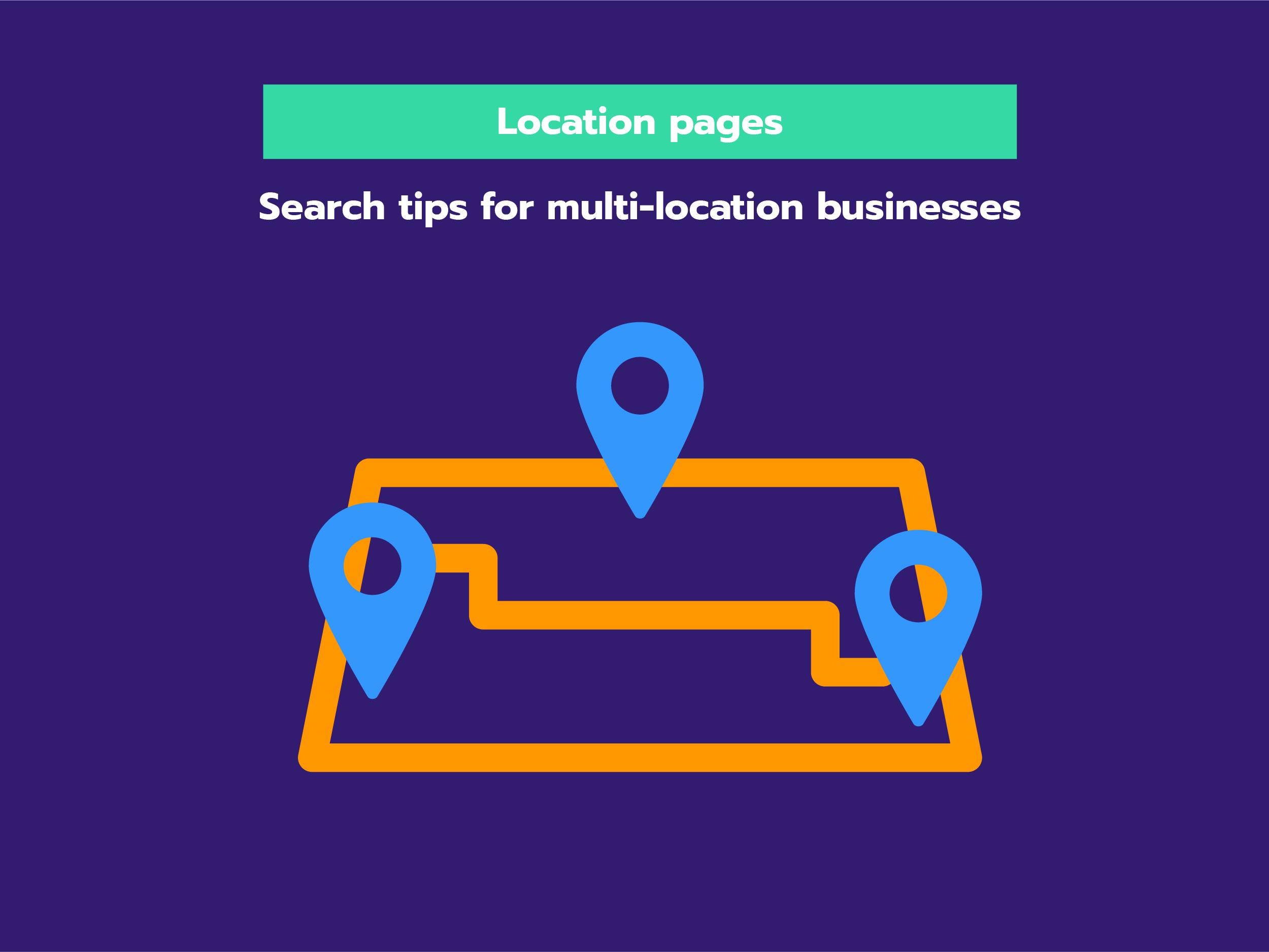 Local pages for each location within your working area