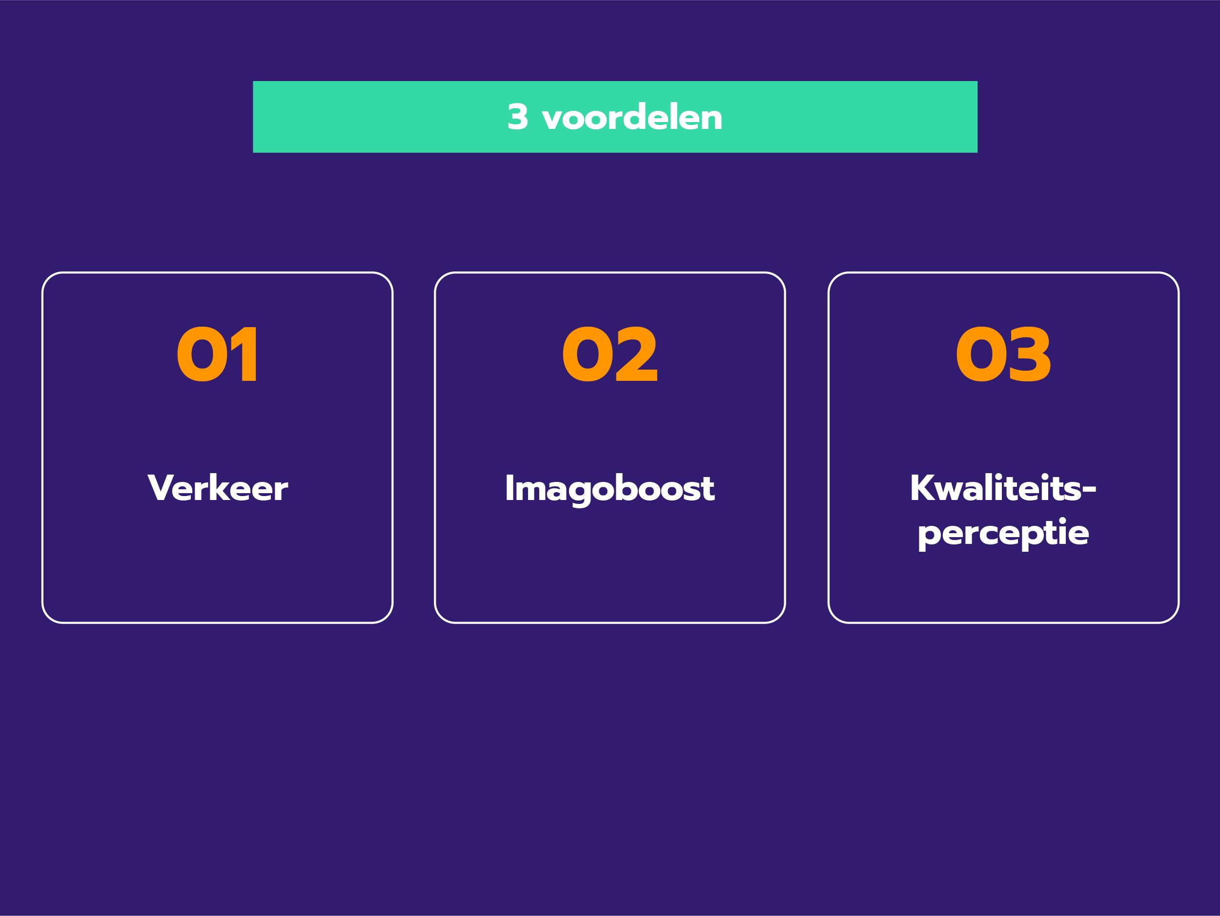 De drie voordelen van hoge rankings De drie voordelen van hoge rankings